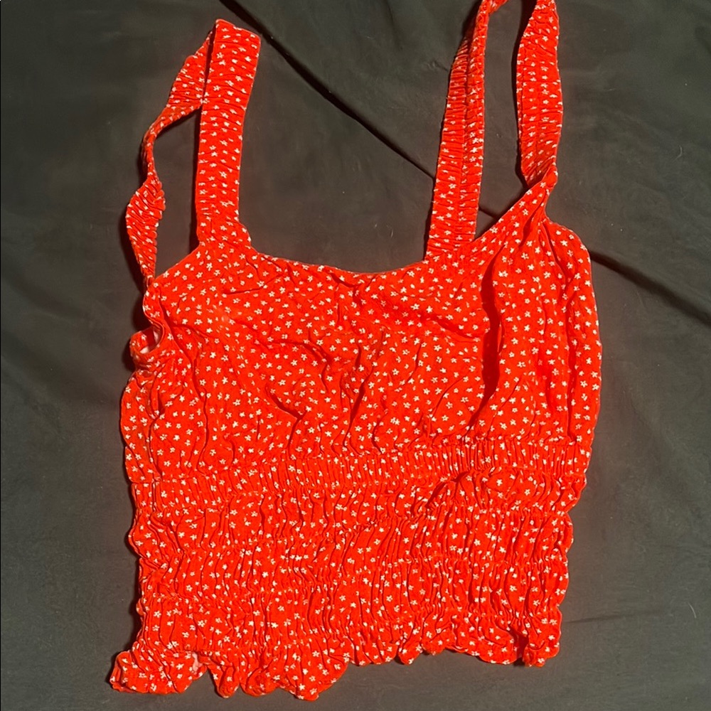 La Hearts Scarlet Floral Tank Top